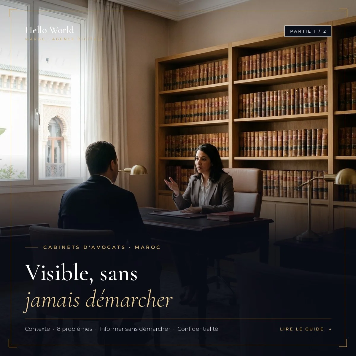 Communication digitale pour cabinet d'avocats au Maroc : être visible sans démarcher (Partie 1)