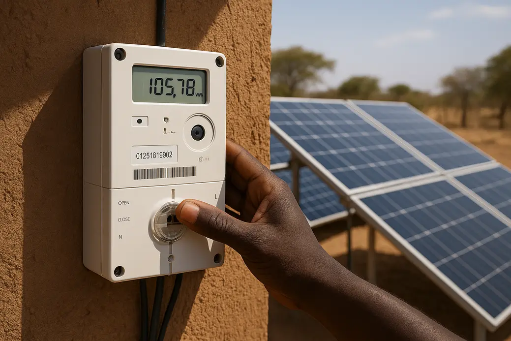 Comptage intelligent et grid parity en Afrique avec compteurs connectés, solaire et réseau électrique moderne