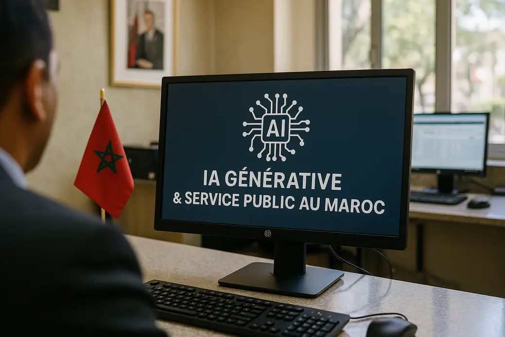 IA générative dans le service public au Maroc avec agents numériques et modernisation administrative