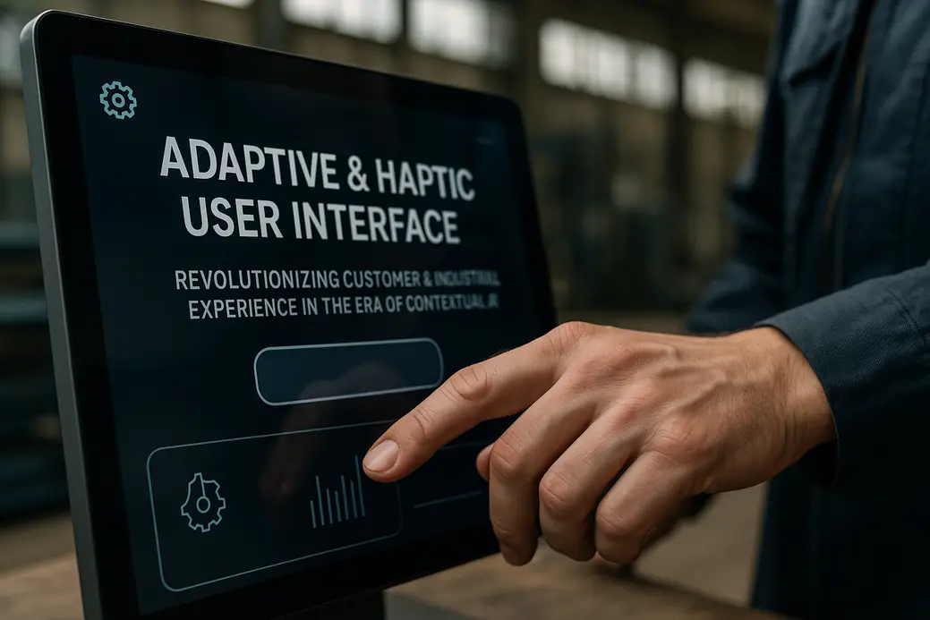 Interface utilisateur adaptative et haptique alimentée par l IA contextuelle pour expérience client et industrie 4.0