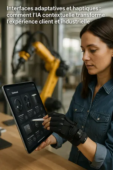 Interfaces adaptatives et haptiques : comment l’IA contextuelle transforme l’expérience client et in