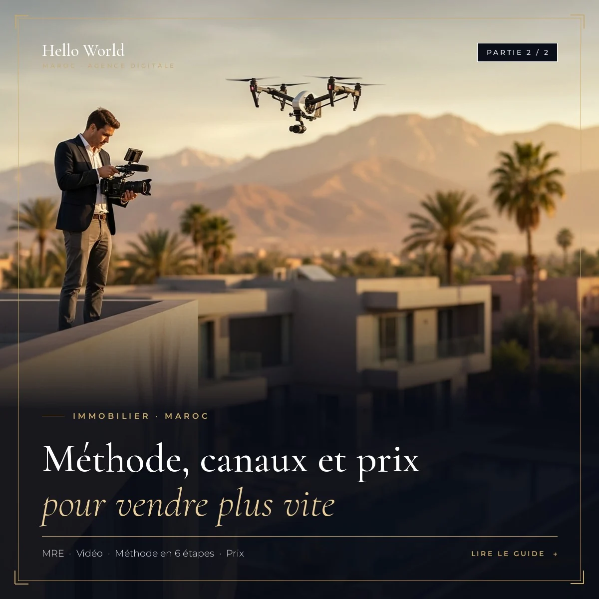 Agence de marketing digital immobilier au Maroc : équipe qui planifie une campagne à Marrakech