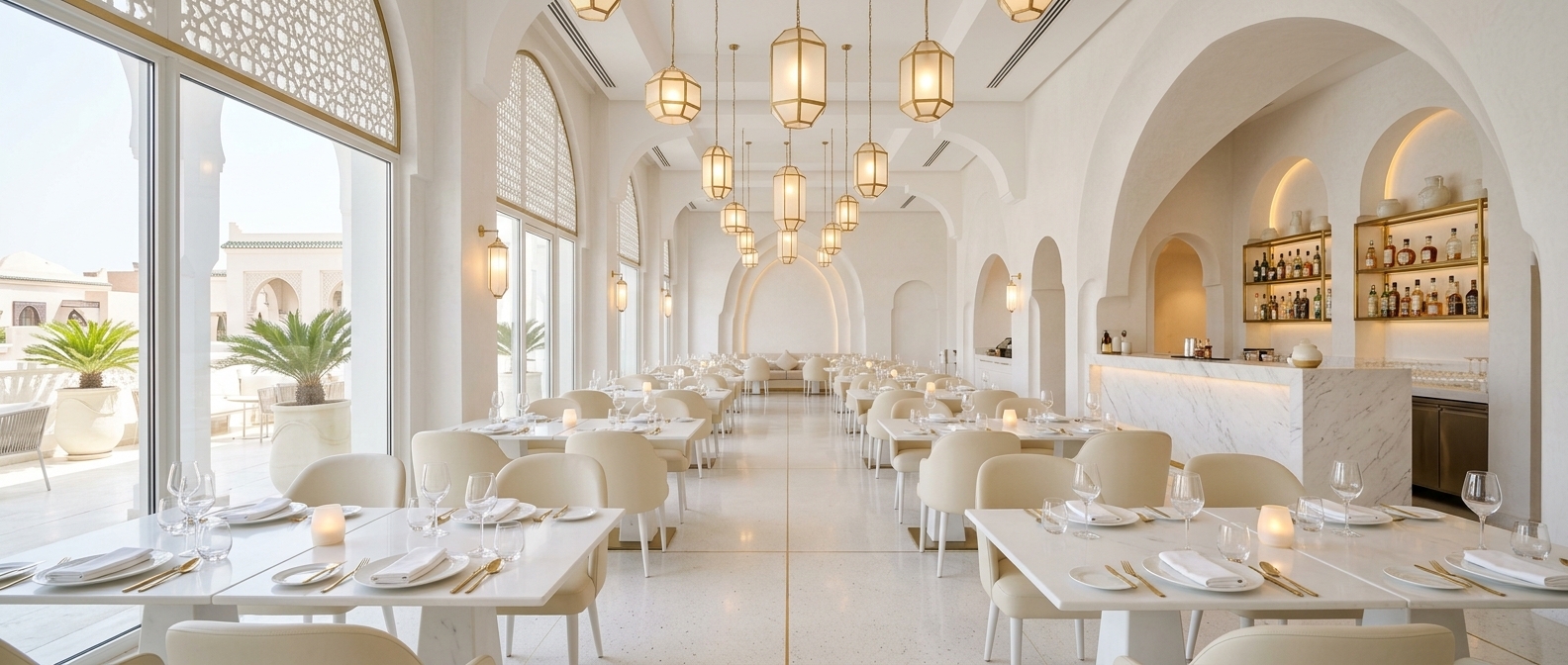 Restaurant moderne Maroc